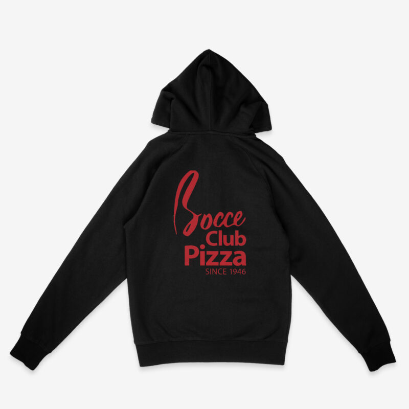 Black Logo Hooded Zip Up Sweatshirt - Image 2
